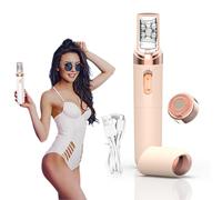 2026 Epilsmooth Pro, Epilsmooth Épilateur Visage, Rasoir corporel 7 en 1 indolore, USB Rechargeable Avec Lumière LED Intégrée, Convient pour le Visage,le Corps,les Jambes et les Aisselles (Rose)