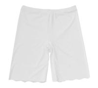 2026 - Été Mince Soie Glace Pantalon Léger Vague Leggings Trois Points Shorts Confortable Femmes Sac à Dos Enfants 8 Ans, Blanc., L