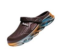 2026 Été Nouvelle Semelle Épaisse Slip EVA Style Mode Casual Home/Extérieur Chaussons Cool (Blanc, 43), marron, 45 EU