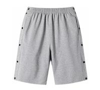 2026 été Short Homme - Short décontracté avec Poches Profondes et Coupe Ample adapté à la Course entraînement et Sport collectif pour Hommes (Grey, M)