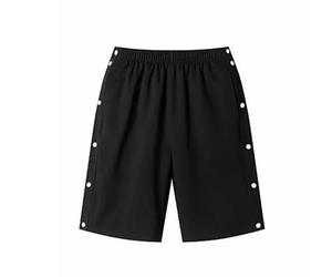 2026 été Short Homme - Short décontracté avec Poches Profondes et Coupe Ample adapté à la Course entraînement et Sport collectif pour Hommes (Black, L)