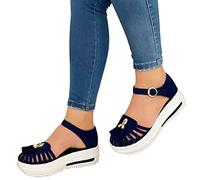 2026 Femmes Chic Gladiateur Confortable Sandale Découpe String Sandales Vintage Décontracté Dos Zip Plat Talon Clip-Toe Chaussures, Rouge, US11/EU43