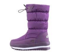 2026 Femmes Hiver Couleur unie Semelle épaisse et bottes à talon bloc de cheville en daim par temps froid promenade chien motard femme semelle épaisse à crampons boucle fermeture éclair, violet, 37.5