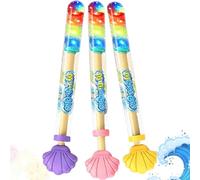 2026 Firework Water Gun with Lights,Firework Water Spray Gun,High Pressure Pull-Out Sprinkler Spray Toys for Bathing, Pool, Party Entertainment (3PCS-B)