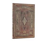 Paperblanks Agenda Mini First Folio Verso 2026, 12 mois, couverture rigide flexi, élastique