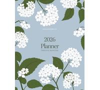 2026 Floral Planner - Hydrangea Flowers, Botanical Garden Theme, Custom Painted Artwork, Hanging 12-Month Planner: Featuring 12 Original Hand-Painted Hydrangea Blooms