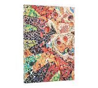 Paperblanks Agenda 2026 Gaudi's Sun (Mosaics) Midi 12 mois – couverture souple – fermeture enveloppe
