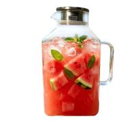 2026 Glass Pitcher with Lid & Handle - 400ml Mini Beverage & Juice Jug Con | High-Transparency Glass Construction Featuring an Ergonomic Handle, Secure Cover Lid, Compact 400ml Capacity, and 30