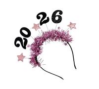 2026 Glittering Star Hair Accessory Lightweight Tinsel Headband Hair Decors for Christmas New Year Celebrations New Year Eve Glitters Headbands Women Men Kids