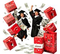 2026 Graduation Explosion Gift Box, Bouncy Red Envelope, DIY Surprise Pop Up Gift Boxs with Confetti for Graduation, Unique Party Favor Ideas,Empty Fillable Candy Bouquet