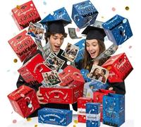 2026 Graduation Surprise Pop Up Gift Box, 20x13cm Exploding Graduation Gift Box, Reusable Bouncy Blue/Red Envelope Boxs Graduations Gifts Boxs, DIY Confetti Money Boxes for Grad Party (20PCS MIX)