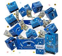 2026 Graduation Surprise Pop Up Gift Box, DIY Exploding Money Holder for Cash, Bouncy Cubes Cards with Gift Bag, Creative Party Favor for High School College Grad (18PCS)