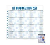 2026 Grand Calendrier Mural Effaçable à Sec XXL Offrant Une Vue D'ensemble Annuelle Et Une Organisation Par Code Couleur Pour Une Planification Efficace