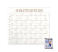 2026 Grand Calendrier Mural Effaçable à Sec XXL Offrant Une Vue D'ensemble Annuelle Et Une Organisation Par Code Couleur Pour Une Planification Efficace