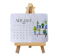 2026 Grow Your Own Flowers Calendar Degradable Usage Infused Pages Perfect for Office Home Decorations Projects Use Biodegradable Planting Calendar