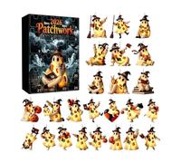 2026 Halloween Advent Calendär 2D Acrylic Ghost Countdown Decoration Set