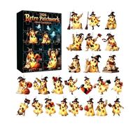 2026 Halloween Advent Calendär 2D Acrylic Ghost Countdown Decoration Set