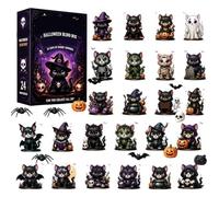 2026 Halloween Countdown Calendar - 24 Day Acrylic Cat + Advent Decor