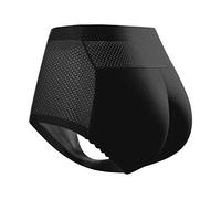 2026 - Hanches Femmes Levage Formes sans Couture Culotte Culotte Culotte Body Sculpture Sous-vêtements Femme Conversation Fesses pour Femmes Motif Léopard Sous-vêtements Femme, Noir , L