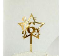 2026 Happy New Year Party Cake Topper Décoration Or Acrylique Dessert Drapeau Enfants Nouvel An Cadeau De Noël Cake Topper Fournitures De Cuisson