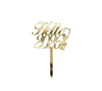 2026 Happy New Year Party Cake Topper Décoration Or Acrylique Dessert Drapeau Enfants Nouvel An Cadeau De Noël Cake Topper Fournitures De Cuisson