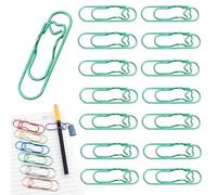 2026 Heart Shaped Metal Pen Clip 16PCS,2.8 Inch Heart Shaped Pen Holder,Durable Steel Paperclip for Notebook,Reusable Planner Paperclip Pencil Clip,Cute Office School Supplies (Multi-colored,64PCS)
