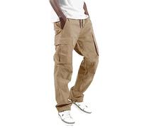 2026 - Hommes Casual Taille Couleur Sport Chapeau Sac Tissé Pied Corde Solide Pantalon Rue Cargo Cravate Hommes Pantalon Cargo Wehrmacht, kaki, 3XL