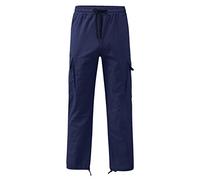 2026 - Hommes Casual Taille Couleur Sport Chapeau Sac Tissé Pied Corde Solide Pantalon Rue Cargo Cravate Hommes Pantalon Cargo Pantalon Sport pour Chien, Marine, 3XL