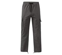 2026 - Hommes Casual Taille Couleur Sport Chapeau Sac Tissé Pied Corde Solide Pantalon Rue Cargo Cravate Pantalon Cargo Pantalons Hommes, gris foncé, 3XL