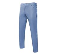 2026 Hommes SIM Fitting Glossy Leather PantsTrendy Solid Color Performance Clothes Straight Leg Pants Chaîne Pantalon Homme, bleu, XL