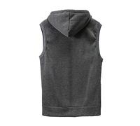 2026 - Hommes Solide Capuche Hauts Mode Blouses Chemise Slim Manteaux & Vestes Histoire Ouest Août Winkler, gris, XXL