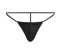 2026 - Hommes Taille Basse Poche Thong Couleur Triangle Pouch Briefs T Pants Briefs Sous-vêtements Boxer Homme Cool, Noir , taille unique