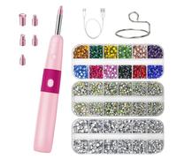 2026 Hotfix Applicateur strass sans fil avec absorption sous vide Température réglable pour une finition professionnelle du textile (taille unique)