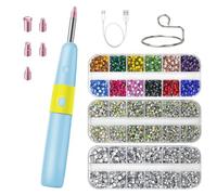 2026 Hotfix Applicateur strass sans fil avec absorption sous vide Température réglable pour une finition professionnelle du textile (bleu, taille unique)