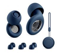 2026 Hushnixi Earplugs for Snoring - 35dB Noise Reduction Hushnixi Earplugs for Sleeping Pro, Reusable Waterproof Silicone Quiet Earbuds for Snoring, Work, Travel, Focus, Study&Concert (Blue)