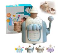 2026 Ice Cream Bath Toy, Bath Ice Cream Foam Maker, Bubble Maker Toy, Powerful Suction Delicate, Christmas Birthday Gifts Suitable for Boys Girls (Blue)