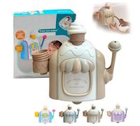 2026 Ice Cream Bath Toy, Bath Ice Cream Foam Maker, Bubble Maker Toy, Powerful Suction Delicate, Christmas Birthday Gifts Suitable for Boys Girls (Khaki)