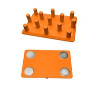 2026 Insert d'alimentation lente compatible avec la mangeoire automatique Petlibro RFID, design 13 pour une alimentation contrôlée, chats inclinés et sans coincement (orange, taille unique)