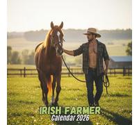 2026 Irish Farmers Calendar: Country Fields & Farm Routine Views with Monthly 2026 Layouts | 8.5 × 8.5 in