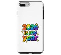 2026 is My Year Rainbow Optimistic Ludique Bubbly Esthétique Coque pour iPhone 7 Plus/8 Plus