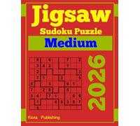 2026 Jigsaw Sudoku Medium puzzle: 300 Loco Sudoku for Adults