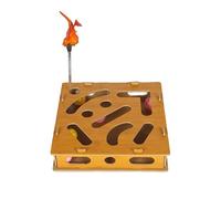 2026 Jouet pour chat - Puzzle à gratter convivial en bois avec papier de verre pour favoriser le soin des griffes - Alternative au soin des ongles lié au stress - Grattoir interactif pour chats