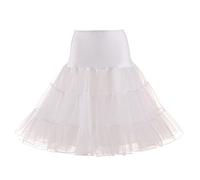 2026 - Jupe Femmes Jupe Jupe pour Adulte Qualité Danse Haute Courte Taille Haute Plis Chimie, Blanc., M