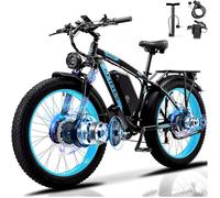 2026 KETELES K800 - 26'' Vélo électrique - Moteur 2000W - Batterie 48V 23Ah 55KM/H - Shimano 21 vitesses - Autonomie 100km - Blue