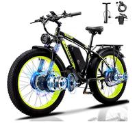 2026 KETELES K800 - 26'' Vélo électrique - Moteur 2000W - Batterie 48V 23Ah 55KM/H - Shimano 21 vitesses - Autonomie 100km - Vert