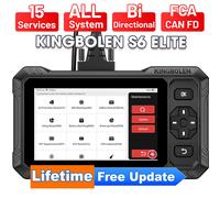 2026 KINGBOLEN S6 ELITE Scanner OBD2 Outils de diagnostic complets du système Outils de diagnostic bidirectionnels CANFD 15 fonctions de réinitialisation Mise à jour gratuite en ligne S6 ELITE
