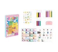 2026 Kit de papier à gratter professionnel 10 ml pour peinture sur raclette, bricolage, cartes postales, idées cadeaux créatives (20 x 13 cm)