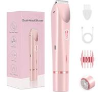 2026 klyne tondeuse rasoir 2.0 femme, Klyne 2 in 1 Shaver for Women, Bikini, Legs, Armpits, Zero Pain, Zero Cuts & Traces (Rose)