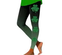 2026 Lässige, modische StPatricks Day-Sport-Leggings für Damen, lässige Yoga-Leggings (Army Green, M)
