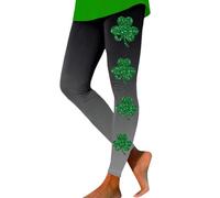 2026 Lässige, modische StPatricks Day-Sport-Leggings für Damen, lässige Yoga-Leggings (Grey, M)